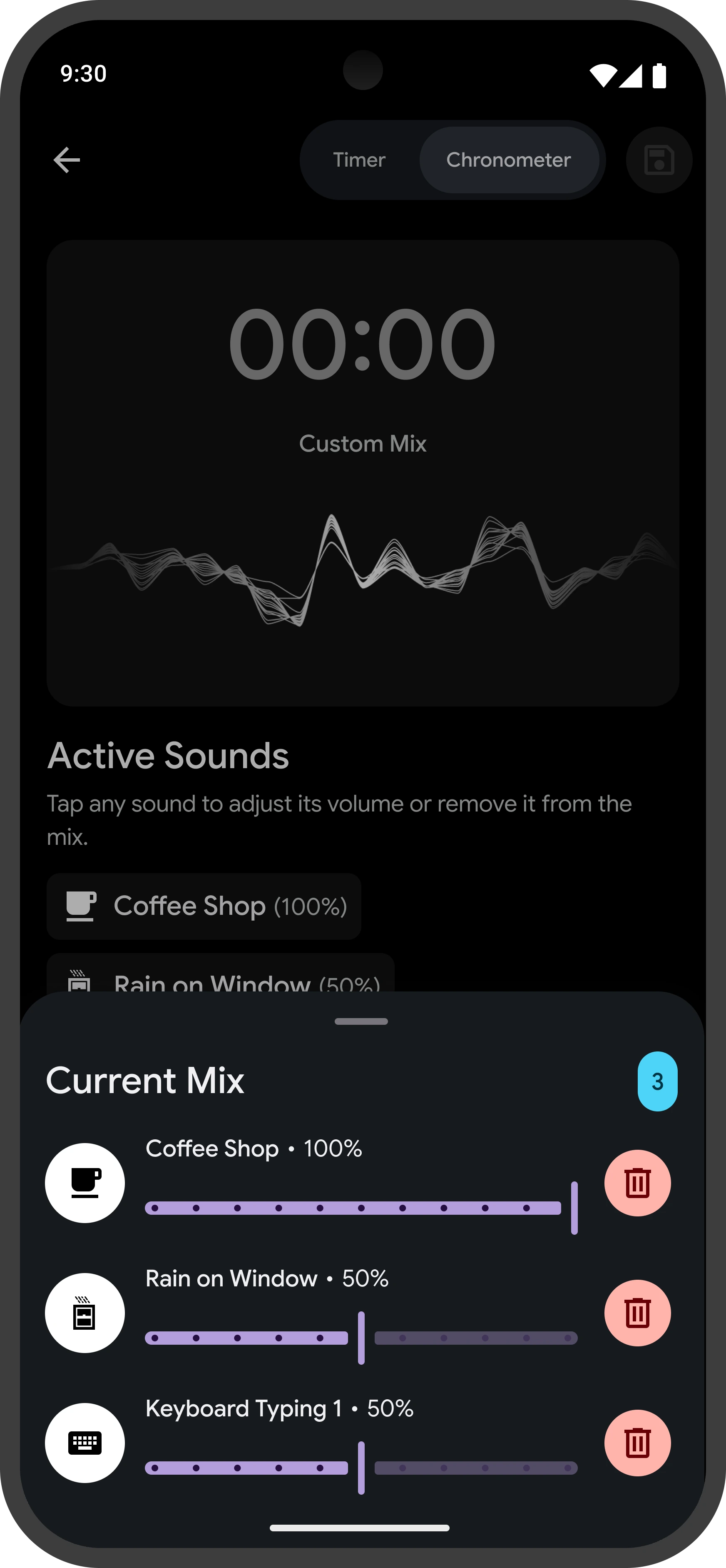 Captura de pantalla de la app Atmosia